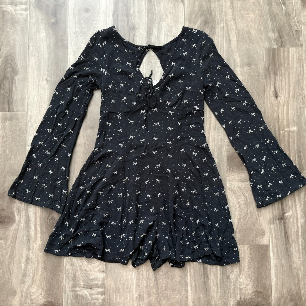American Eagle‎ Outfitters Women's Black Long Sleeve Romper Size XS NWT